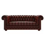 CROMWELL CHESTERFIELD 3-SITS ANTIQUE CHESTNUT