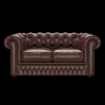 SHACKLETON CHESTERFIELD 2-SITS OLD ENGLISH DARK BROWN
