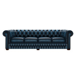 CHESTERFIELD CLASSIC 4-SITS ANTIQUE BLUE