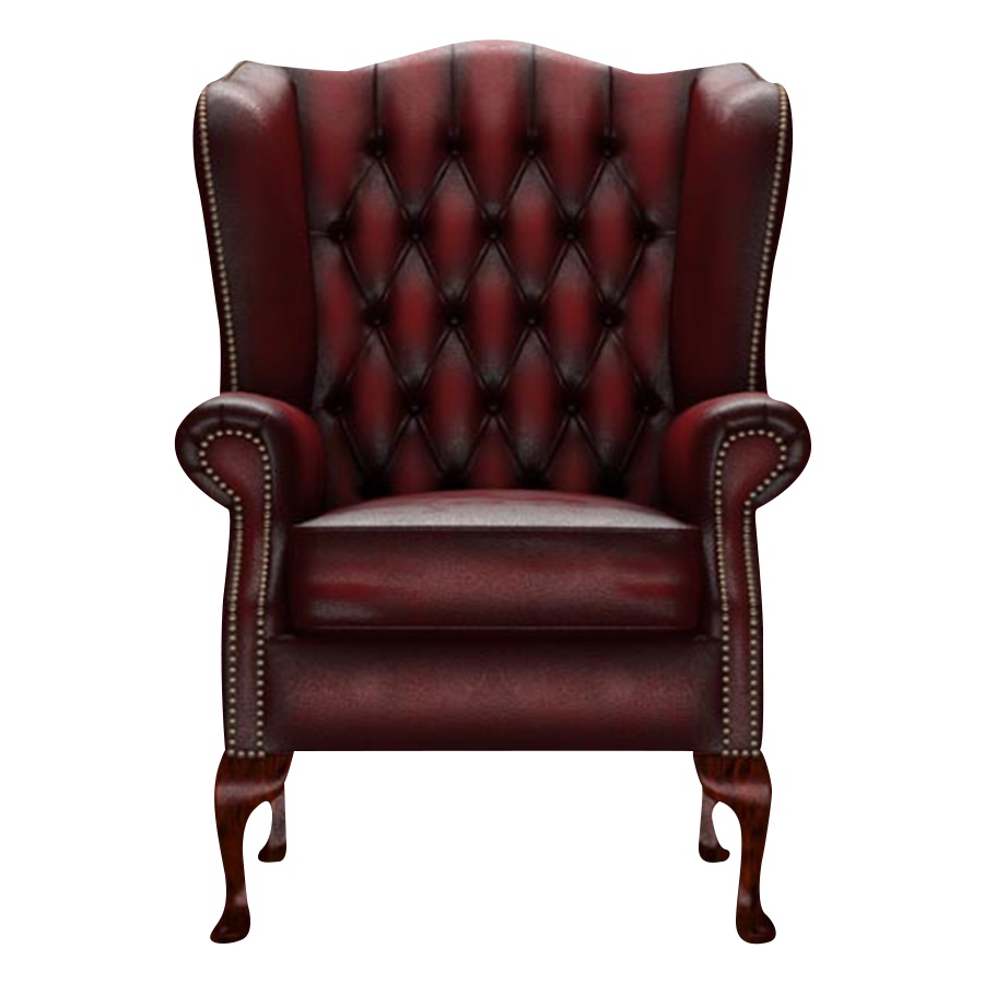 WINGCHAIR GLADSTONE ANTIQUE RED i gruppen Chesterfield / Chesterfield ftljer hos HolyHome (1-ARED-GLAD)