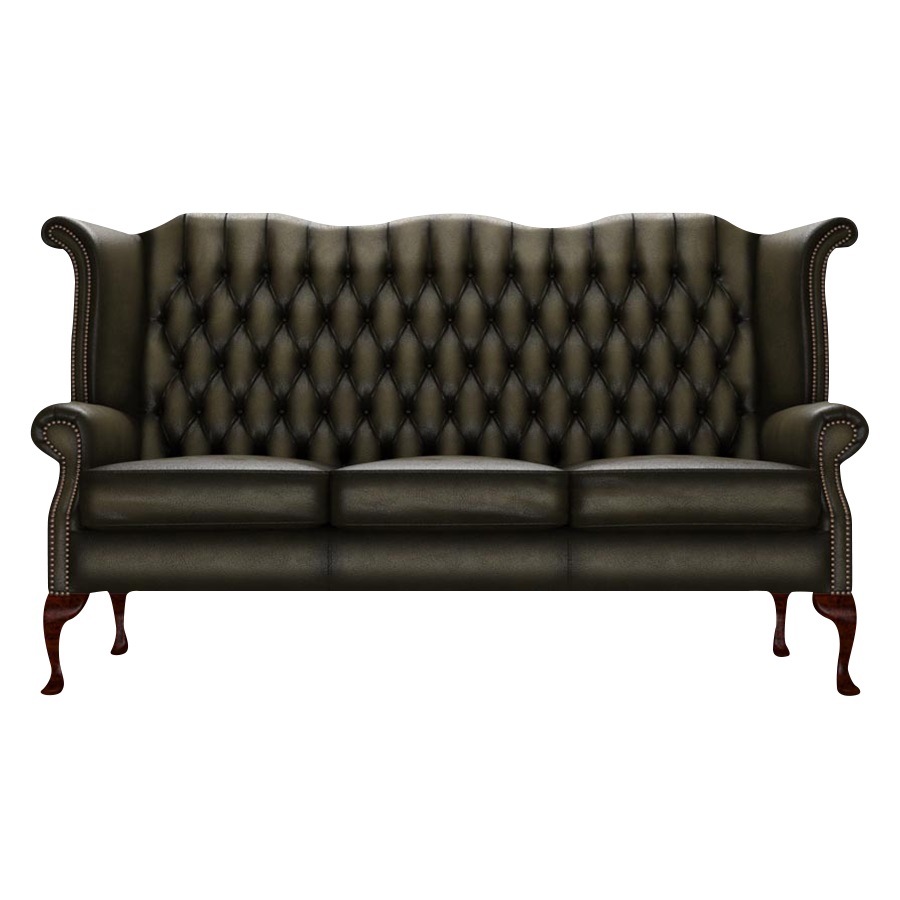 BYRON CHESTERFIELD 3-SITS ANTIQUE OLIVE i gruppen Chesterfield / Chesterfield soffor 3- och 4-sits  hos HolyHome (3-AOLIVE-BYRON)