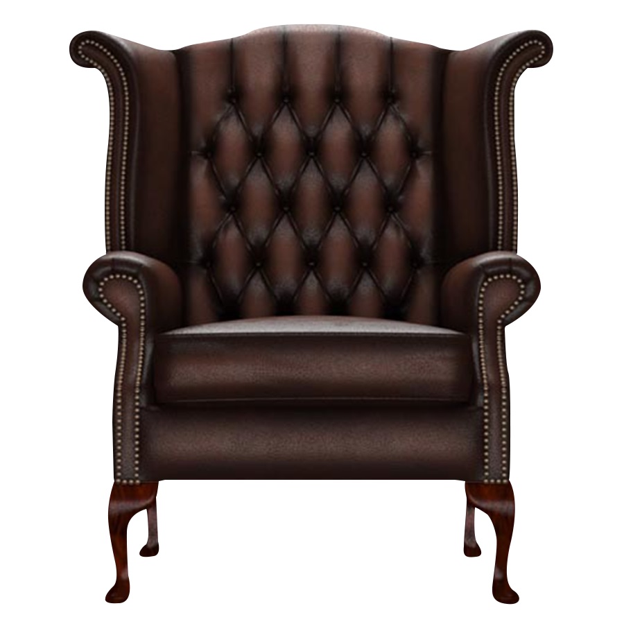 BYRON WINGCHAIR ANTIQUE BROWN i gruppen  hos HolyHome (Byron1A-Brown)