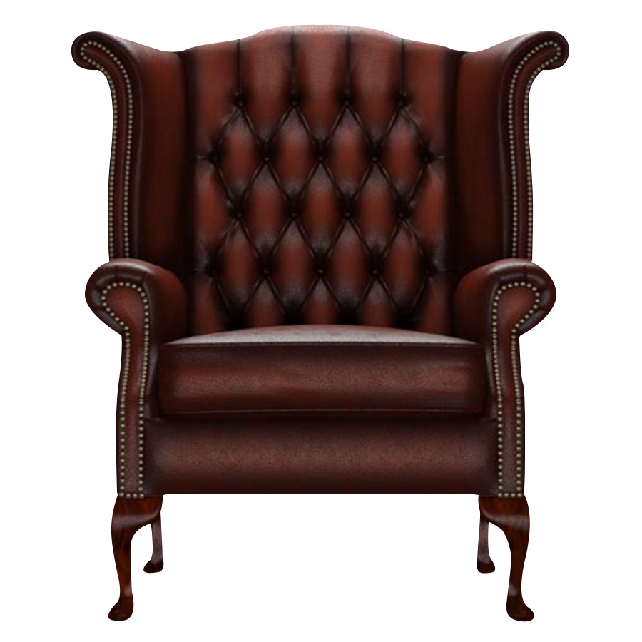 BYRON WINGCHAIR ANTIQUE CHESTNUT i gruppen Chesterfield / Chesterfield ftljer hos HolyHome (Byron1A-Chestnut)