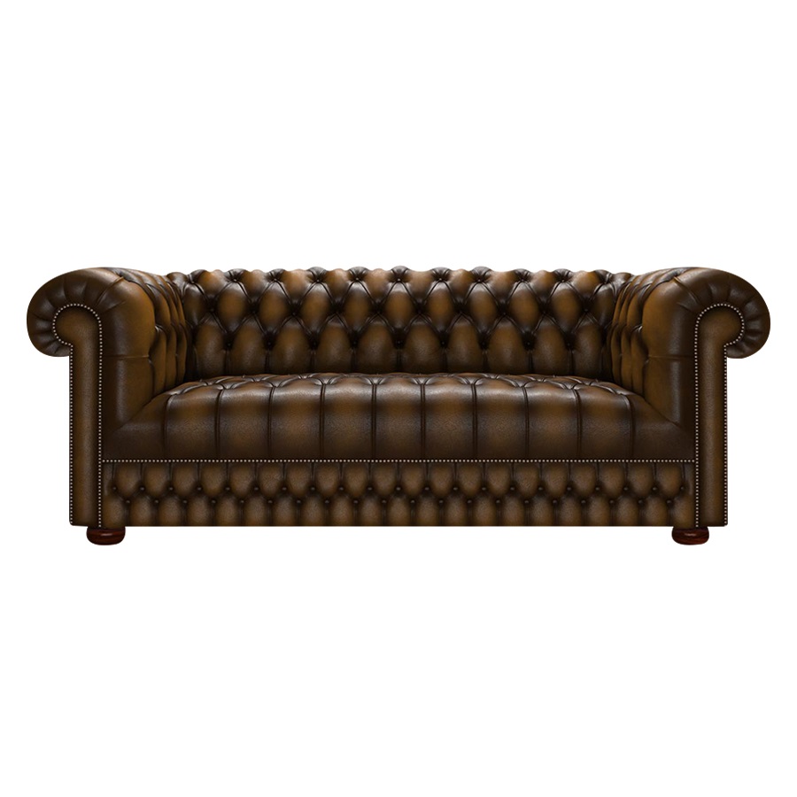 CROMWELL CHESTERFIELD 3-SITS ANTIQUE GOLD i gruppen Chesterfield hos HolyHome (Crom3A-Gold)