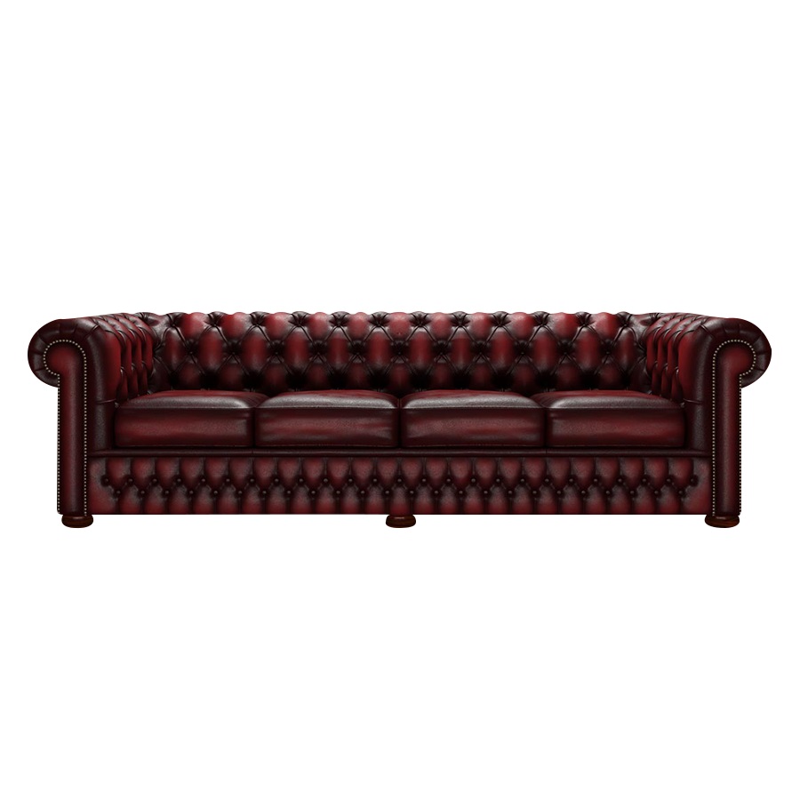 CHESTERFIELD CLASSIC 4-SITS ANTIQUE RED
