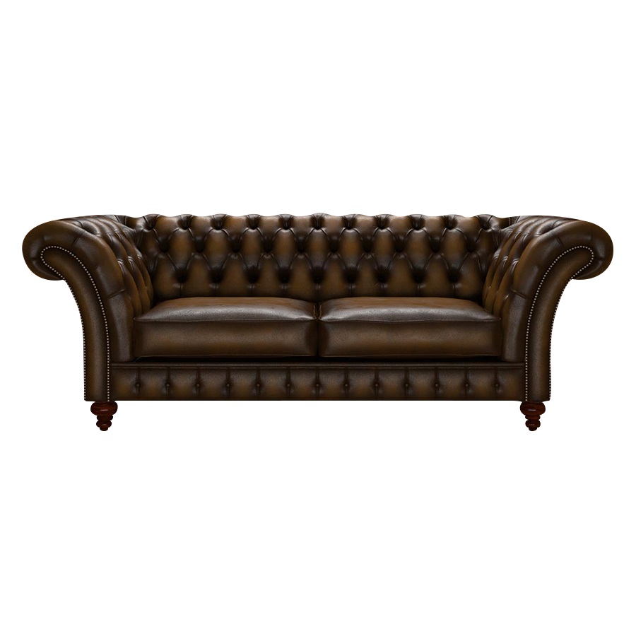 WORDSWORTH CHESTERFIELD 3-SITS ANTIQUE GOLD
