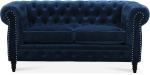 Cambridge 2-sits Chesterfield blå Cambridge 2-sits Chesterfield blå