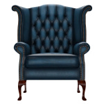 BYRON WINGCHAIR ANTIQUE BLUE BYRON WINGCHAIR ANTIQUE BLUE
