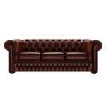 CHESTERFIELD CLASSIC 3-SITS ANTIQUE CHESTNUT