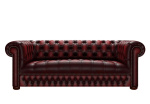 LINWOOD CHESTERFIELD 4-SITS ANTIQU RED LINWOOD CHESTERFIELD 4-SITS ANTIQU RED