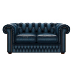 SHACKLETON CHESTERFIELD 2-SITS ANTIQUE BLUE SHACKLETON CHESTERFIELD 2-SITS ANTIQUE BLUE
