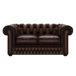 SHACKLETON CHESTERFIELD 2-SITS ANTIQUE BROWN SHACKLETON CHESTERFIELD 2-SITS ANTIQUE BROWN