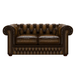 SHACKLETON CHESTERFIELD 2-SITS ANTIQUE GOLD