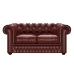 SHACKLETON CHESTERFIELD 2-SITS OLD ENGLISH CHESTNUT SHACKLETON CHESTERFIELD 2-SITS OLD ENGLISH CHESTNUT