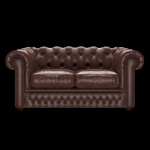 SHACKLETON CHESTERFIELD 2-SITS OLD ENGLISH DARK BROWN SHACKLETON CHESTERFIELD 2-SITS OLD ENGLISH DARK BROWN