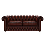 SHACKLETON CHESTERFIELD 3-SITS ANTIQUE CHESTNUT SHACKLETON CHESTERFIELD 3-SITS ANTIQUE CHESTNUT