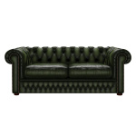 SHACKLETON CHESTERFIELD 3-SITS ANTIQUE GREEN