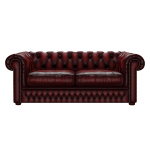 SHACKLETON CHESTERFIELD 3-SITS ANTIQUE RED