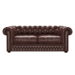SHACKLETON CHESTERFIELD 3-SITS OLD ENGLISH DARK BROWN