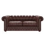 SHACKLETON CHESTERFIELD 3-SITS OLD ENGLISH DARK BROWN SHACKLETON CHESTERFIELD 3-SITS OLD ENGLISH DARK BROWN