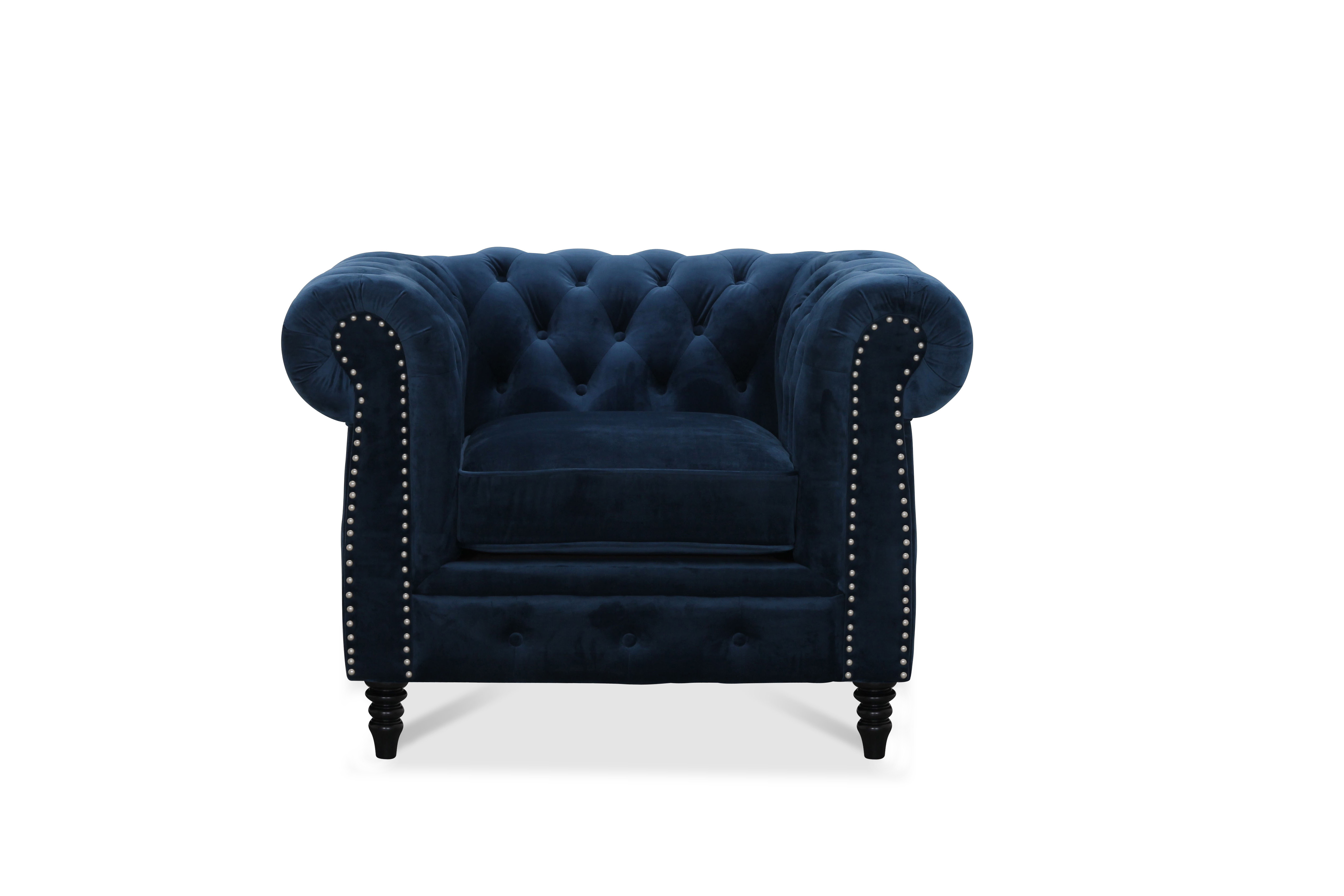 Cambridge ftlj bl i gruppen Chesterfield / Chesterfield tygftljer hos HolyHome (215142050)