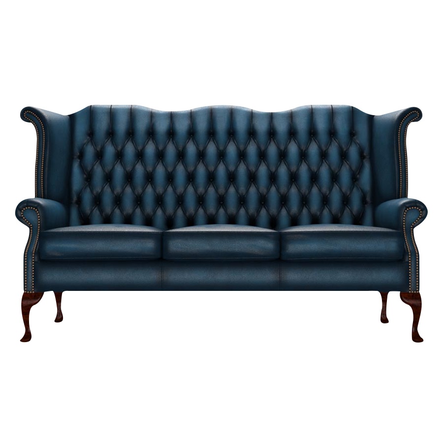 BYRON CHESTERFIELD 3-SITS ANTIQUE BLUE i gruppen  hos HolyHome (3-ABLUE-BYRON)