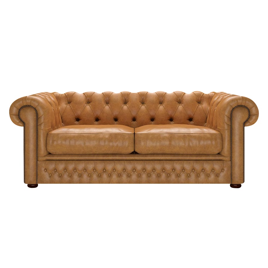 Shackleton Chesterfield 3-sits Old English Buckskin i gruppen  hos HolyHome (3-OENGLISHBUCK-SHACK)