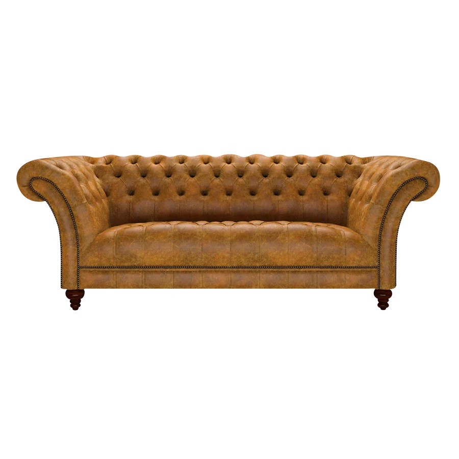 MONTGOMERY CHESTERFIELD 3-SITS TUDOR MUSTARD i gruppen Chesterfield / Chesterfield soffor 3- och 4-sits  hos HolyHome (3-TUDMUST-MONT)