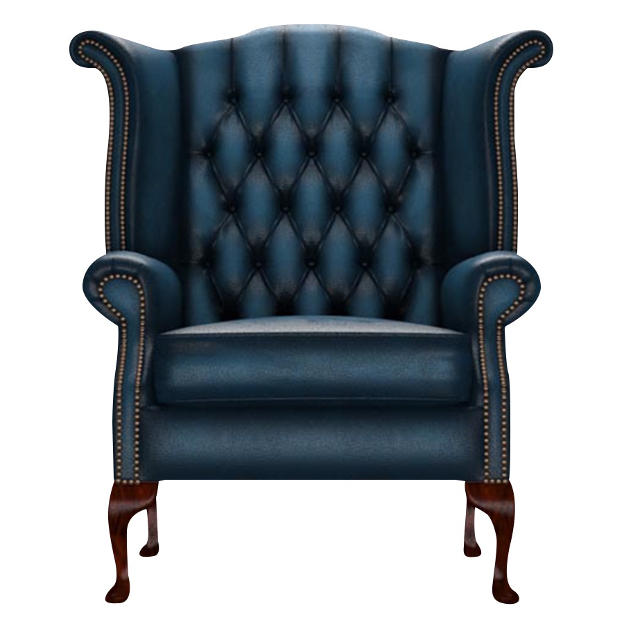 BYRON WINGCHAIR ANTIQUE BLUE i gruppen  hos HolyHome (Byron1A-Blue)