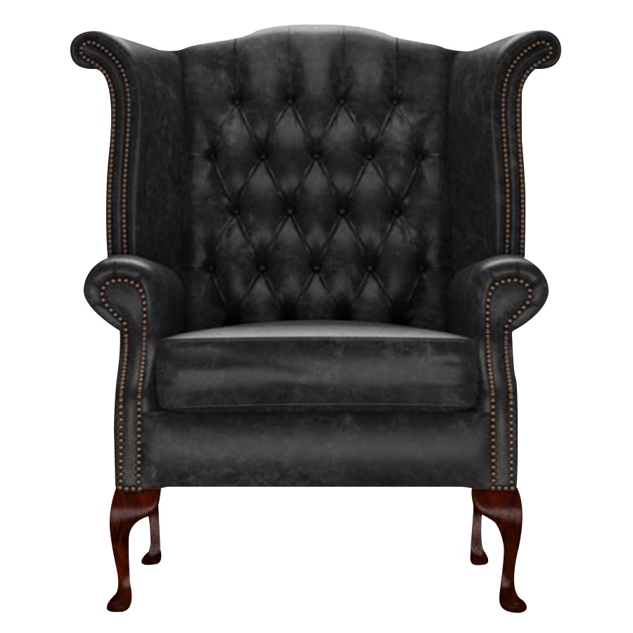 BYRON WINGCHAIR - ETNA BLACK i gruppen Chesterfield / Chesterfield ftljer hos HolyHome (Byron1A-Etnablack)