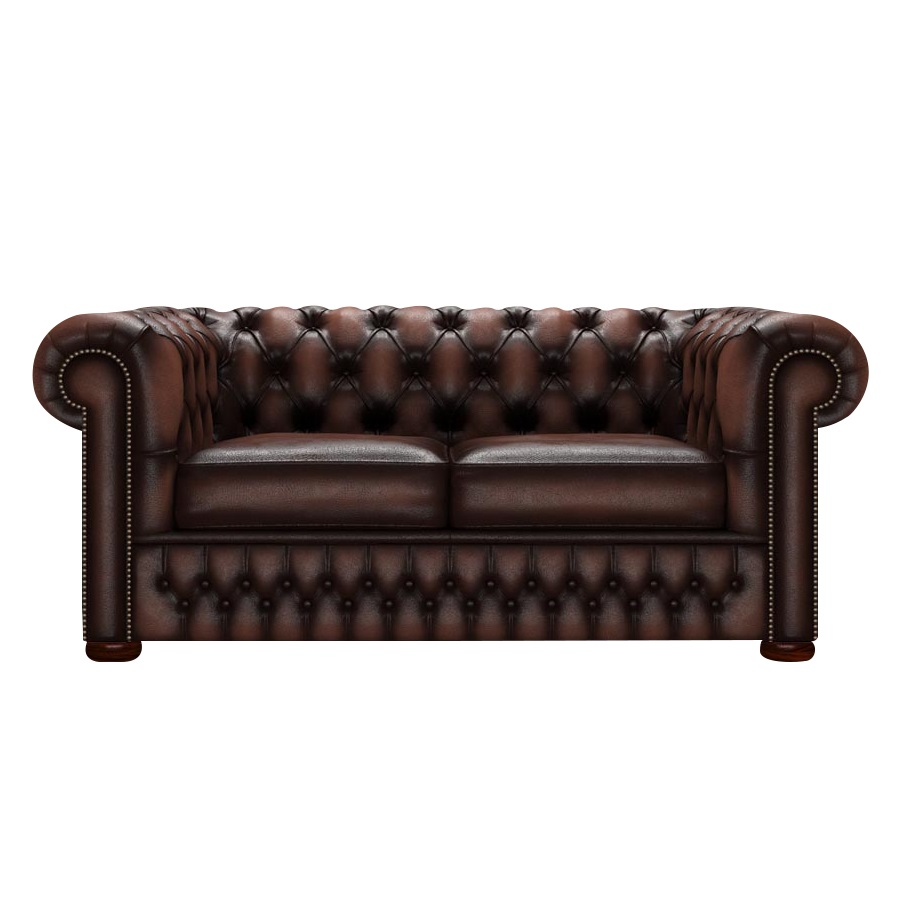 CHESTERFIELD CLASSIC 2-SITS ANTIQUE BROWN i gruppen  hos HolyHome (Chest2A-Brown)
