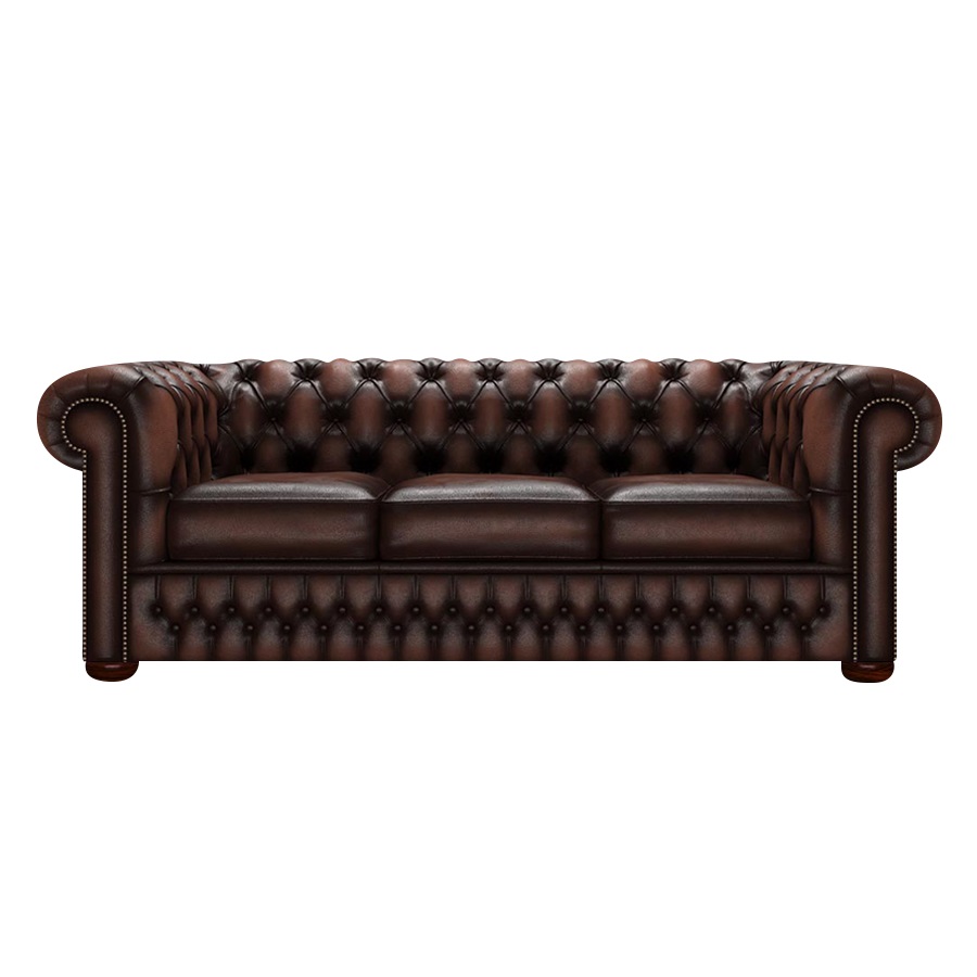 CHESTERFIELD CLASSIC 3-SITS ANTIQUE BROWN i gruppen BLACK WEEK hos HolyHome (Chest3A-Brown)