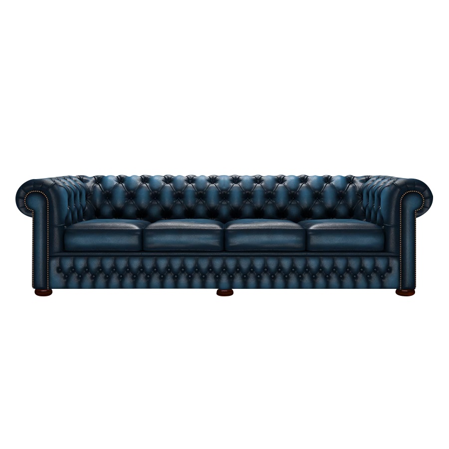 CHESTERFIELD CLASSIC 4-SITS ANTIQUE BLUE i gruppen  hos HolyHome (Chest4A-Blue)