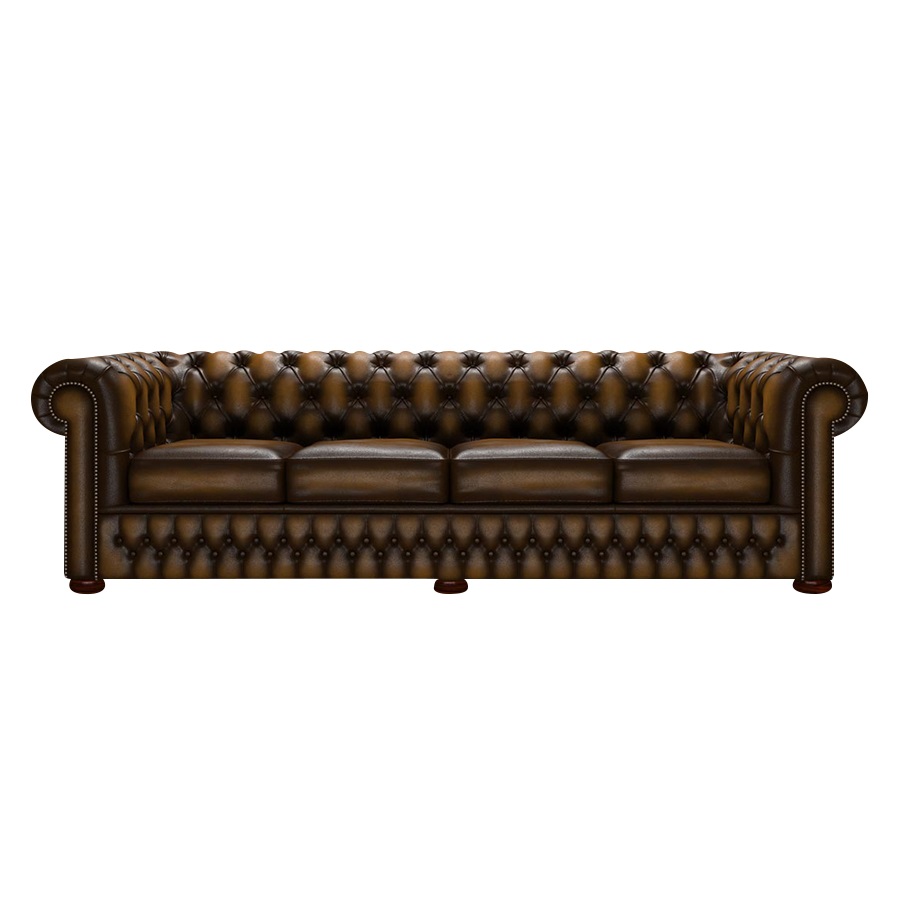 CHESTERFIELD CLASSIC 4-SITS ANTIQUE GOLD i gruppen  hos HolyHome (Chest4A-Gold)