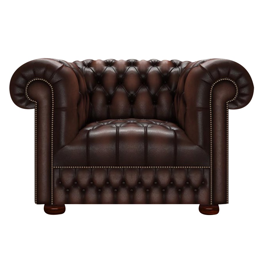 CROMWELL CHESTERFIELD FÅTÖLJ ANTIQUE BROWN i gruppen  hos HolyHome (Crom1A-Brown)