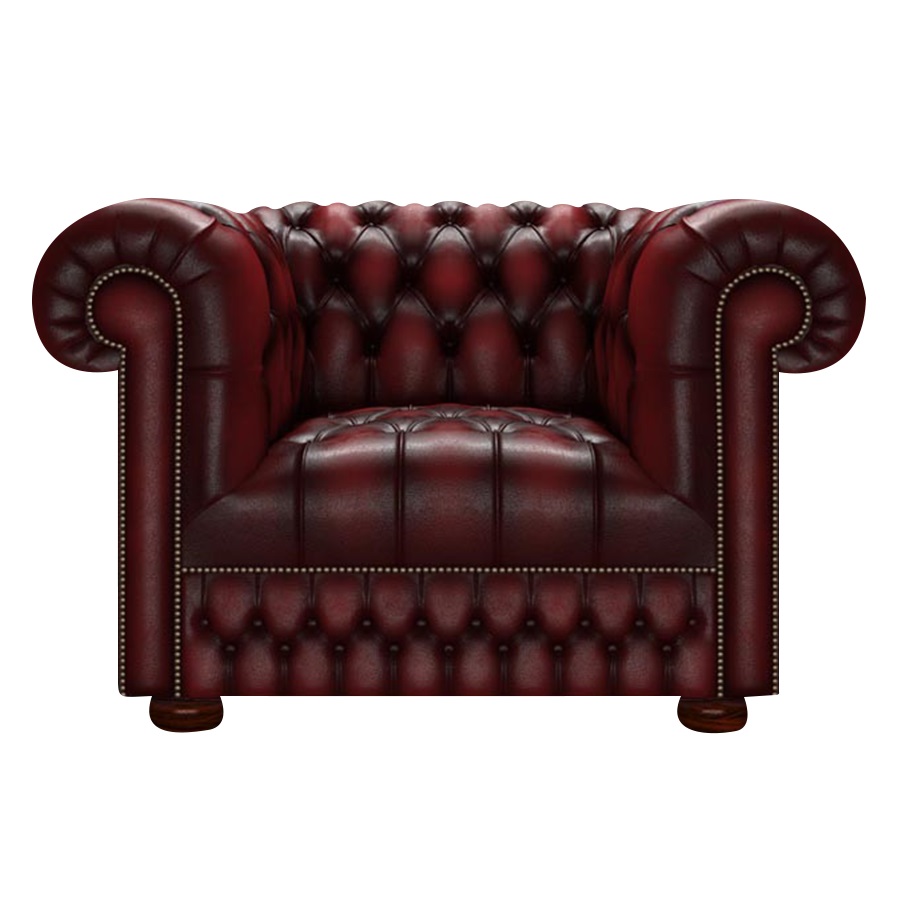 CROMWELL CHESTERFIELD FÅTÖLJ ANTIQUE RED i gruppen Chesterfield / Chesterfield fåtöljer hos HolyHome (Crom1A-Red)