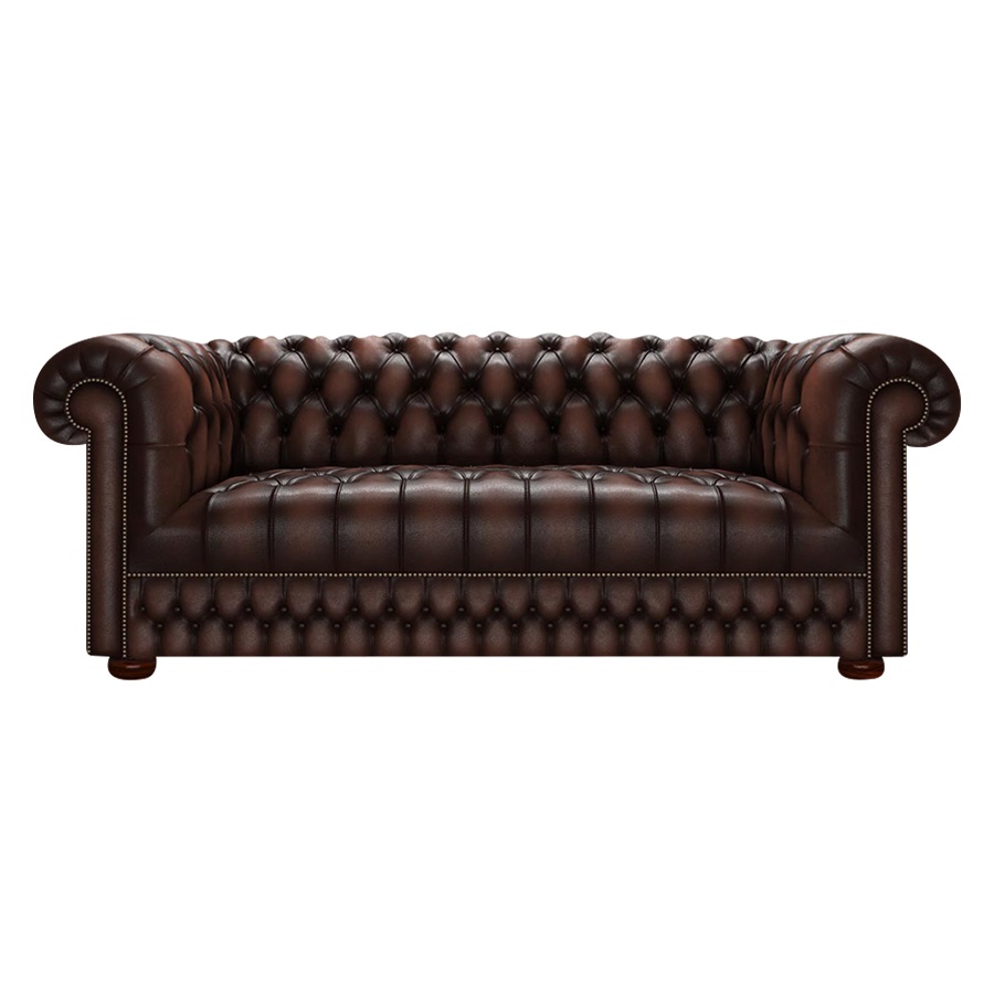 CROMWELL CHESTERFIELD 3-SITS ANTIQUE BROWN i gruppen Chesterfield hos HolyHome (Crom3A-Brown)