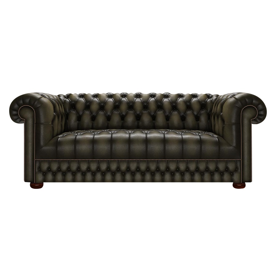 CROMWELL CHESTERFIELD 3-SITS ANTIQUE OLIVE i gruppen Chesterfield hos HolyHome (Crom3A-Olive)
