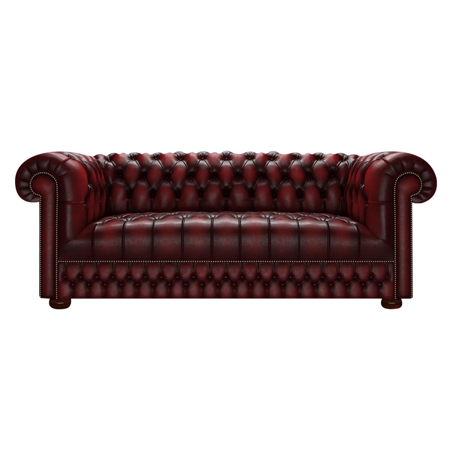 CROMWELL CHESTERFIELD 3-SITS ANTIQUE RED i gruppen Chesterfield / Chesterfield soffor 3- och 4-sits  hos HolyHome (Crom3A-Red)