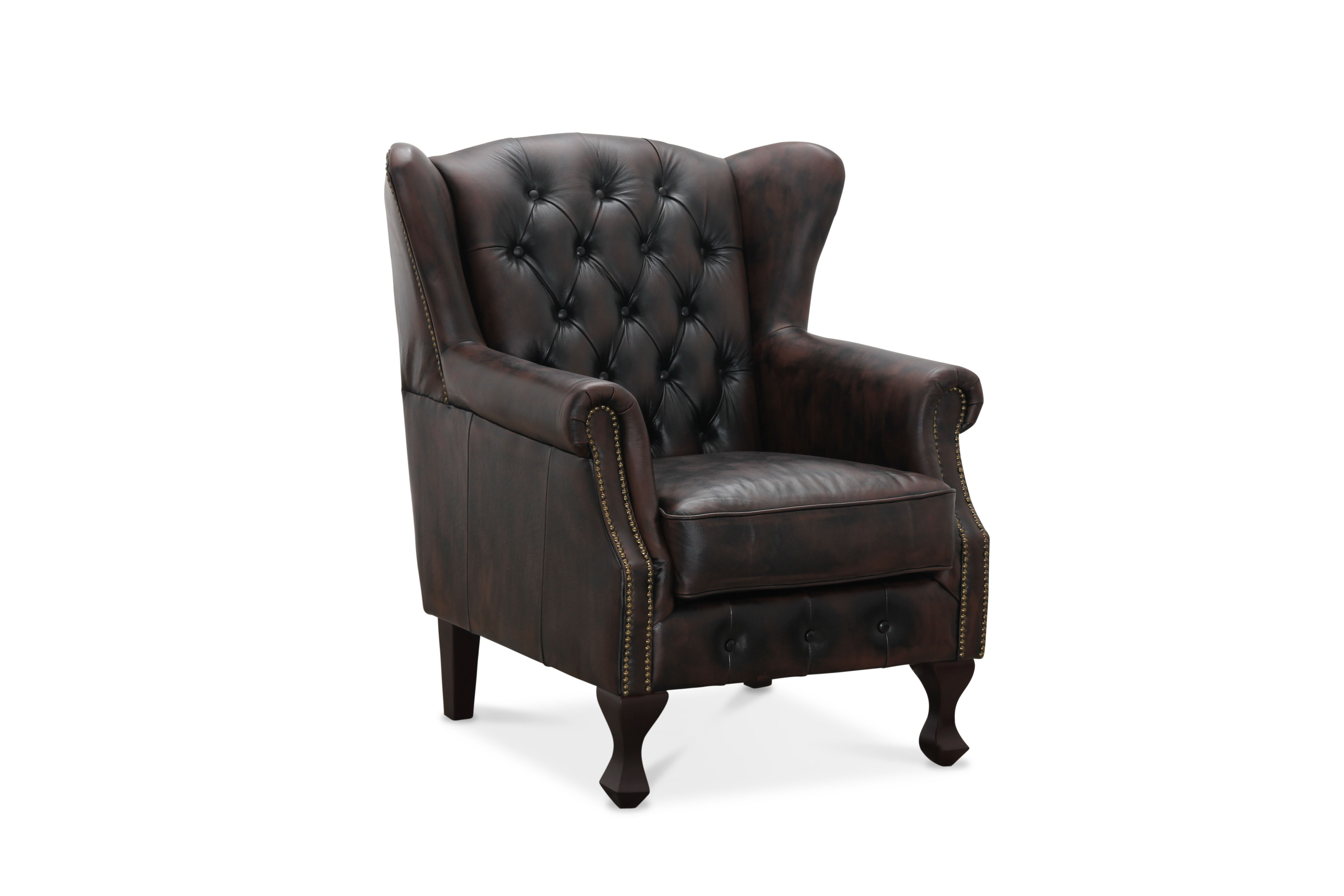 Inverness wingchair brun i gruppen Chesterfield / Chesterfield ftljer hos HolyHome (HA037108060)