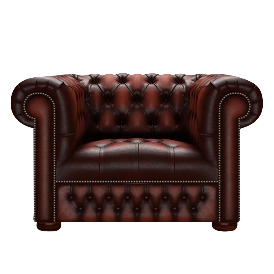 LINWOOD CHESTERFIELD FÅTÖLJ ANTIQUE RED i gruppen Chesterfield / Chesterfield fåtöljer hos HolyHome (LIN1A-RED)