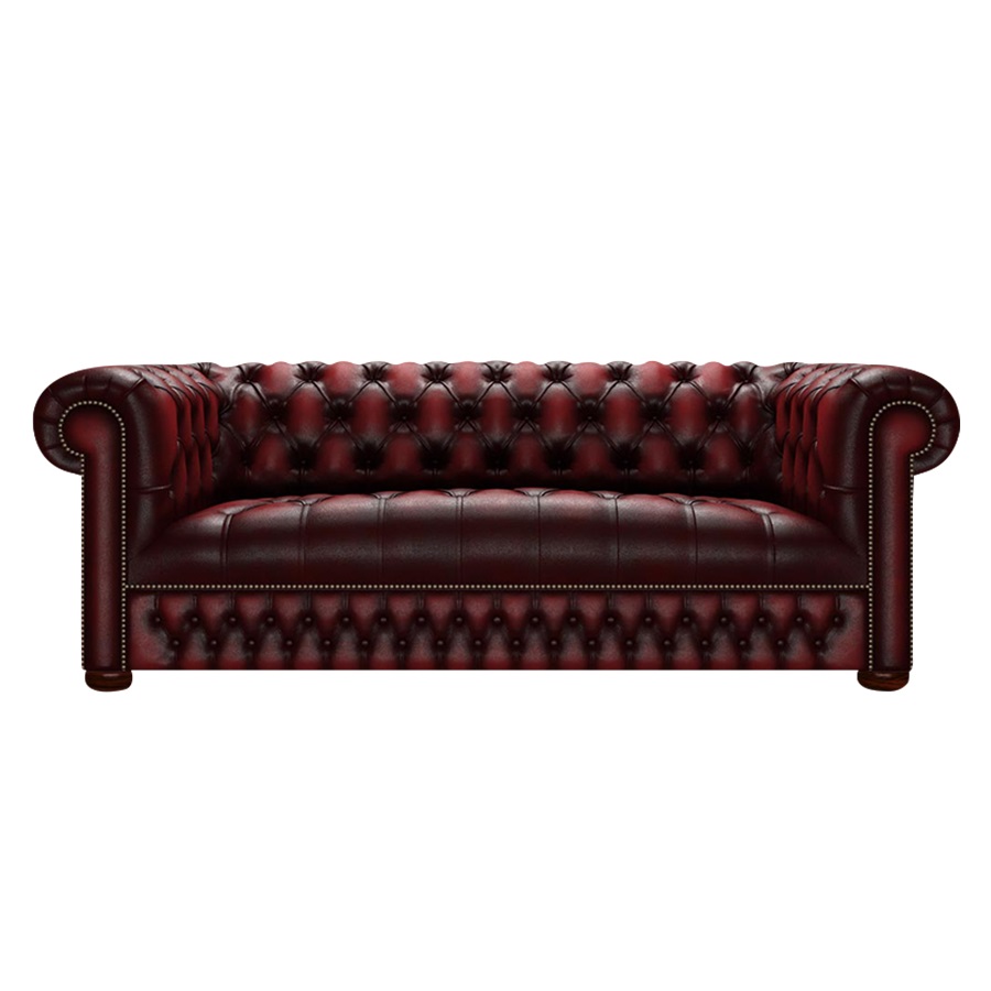 LINWOOD CHESTERFIELD 3-SITS ANTIQU RED i gruppen Chesterfield / Chesterfield soffa hos HolyHome (LIN3A-ARED)
