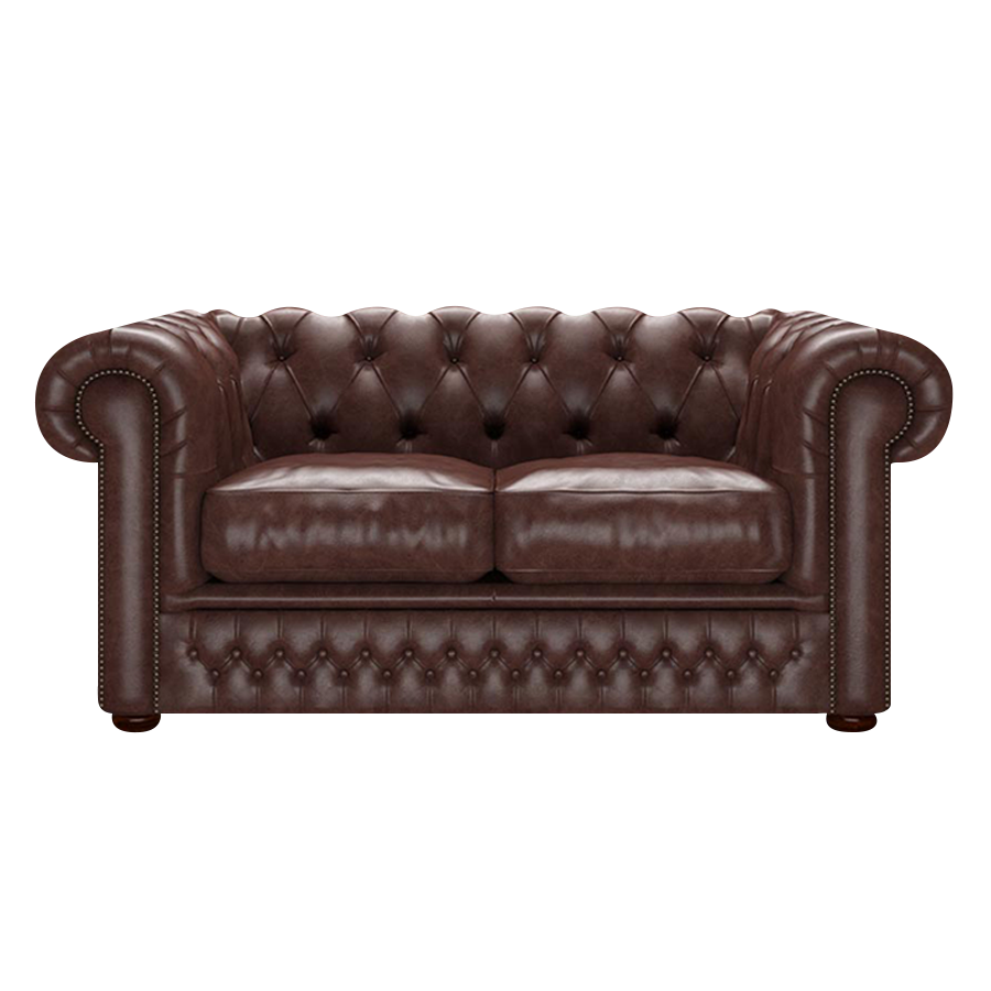 SHACKLETON CHESTERFIELD 2-SITS OLD ENGLISH DARK BROWN i gruppen Chesterfield / Chesterfield soffor 2-sits hos HolyHome (Shack2OE-DarkBrown)