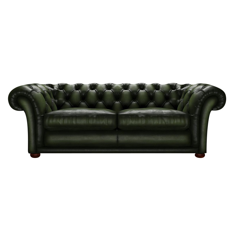 SHAKESPEARE CHESTERFIELD 3-SITS ANTIQUE GREEN i gruppen Chesterfield / Chesterfield soffor 3- och 4-sits  hos HolyHome (Shake3A-Green)