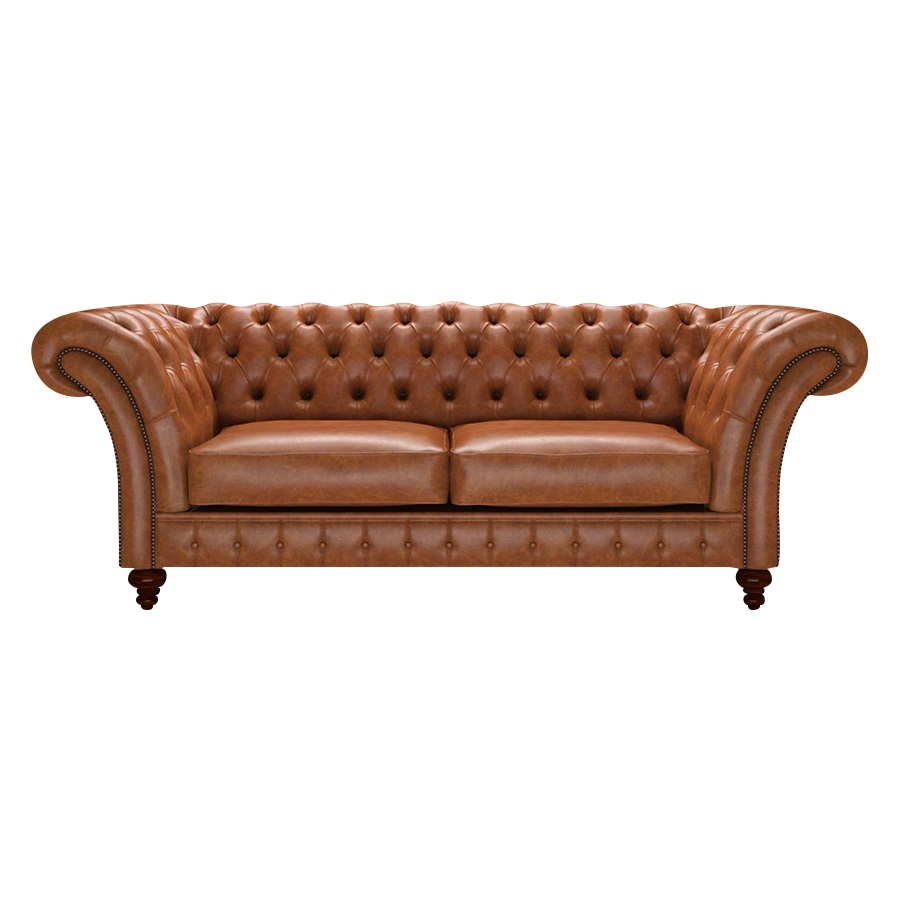 WORDSWORTH CHESTERFIELD 3-SITS OLD ENGLISH SADDLE i gruppen Chesterfield / Chesterfield soffor 3- och 4-sits  hos HolyHome (Words3OE-Saddle)