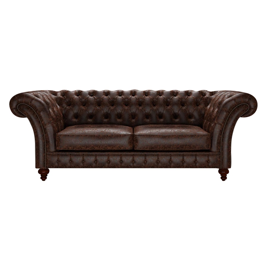 WORDSWORTH CHESTERFIELD 3-SITS TUDOR MAHOGANY i gruppen Chesterfield / Chesterfield soffor 3- och 4-sits  hos HolyHome (Words3Tu-Mahogany)