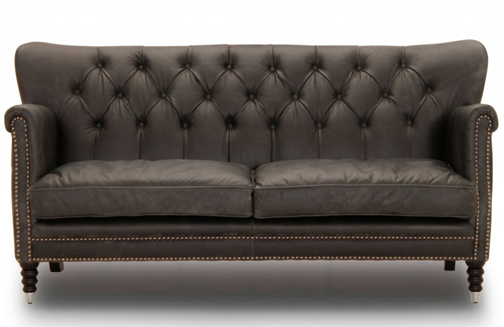 Glasgow 2,5-sits vintage skinn