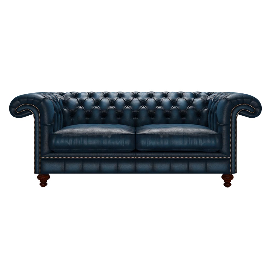 ALLINGHAM CHESTERFIELD 3-SITS ANTIQUE BLUE