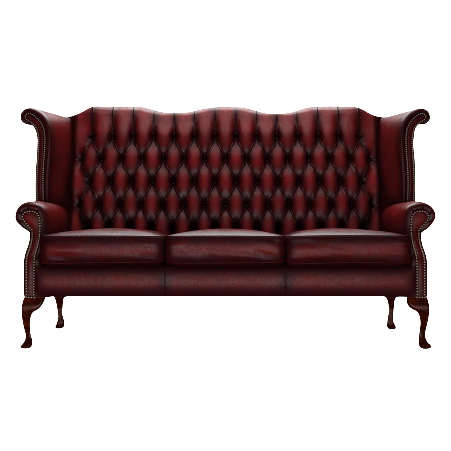 BYRON CHESTERFIELD 3-SITS ANTIQUE RED