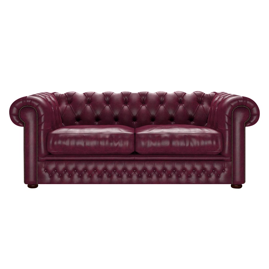 Shackleton Chesterfield 3-sits Old English Burgundy